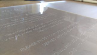Acrylic Sheet 3mm Frosted Clear