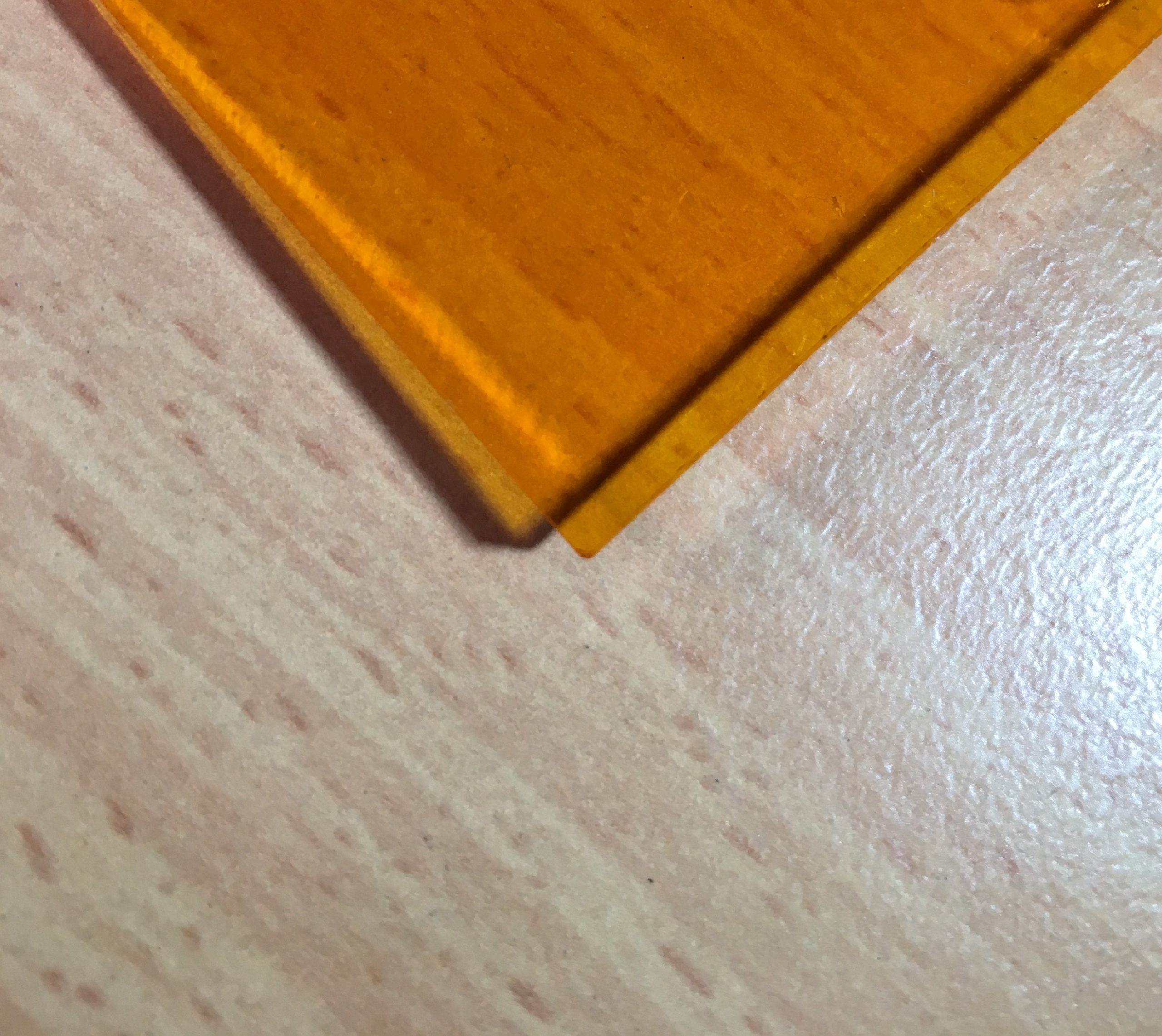 Acrylic Sheet 3mm Orange Tint