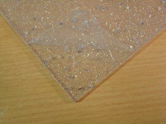 Acrylic Sheet 3mm Glitter Silver Star
