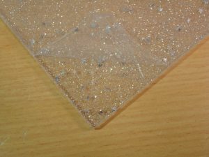 Acrylic Sheet 3mm Glitter Silver Star