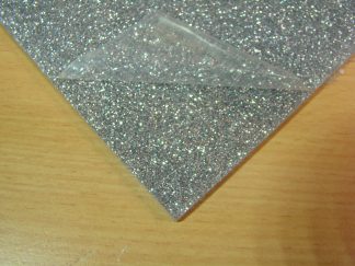 Acrylic Sheet 3mm Glitter Silver