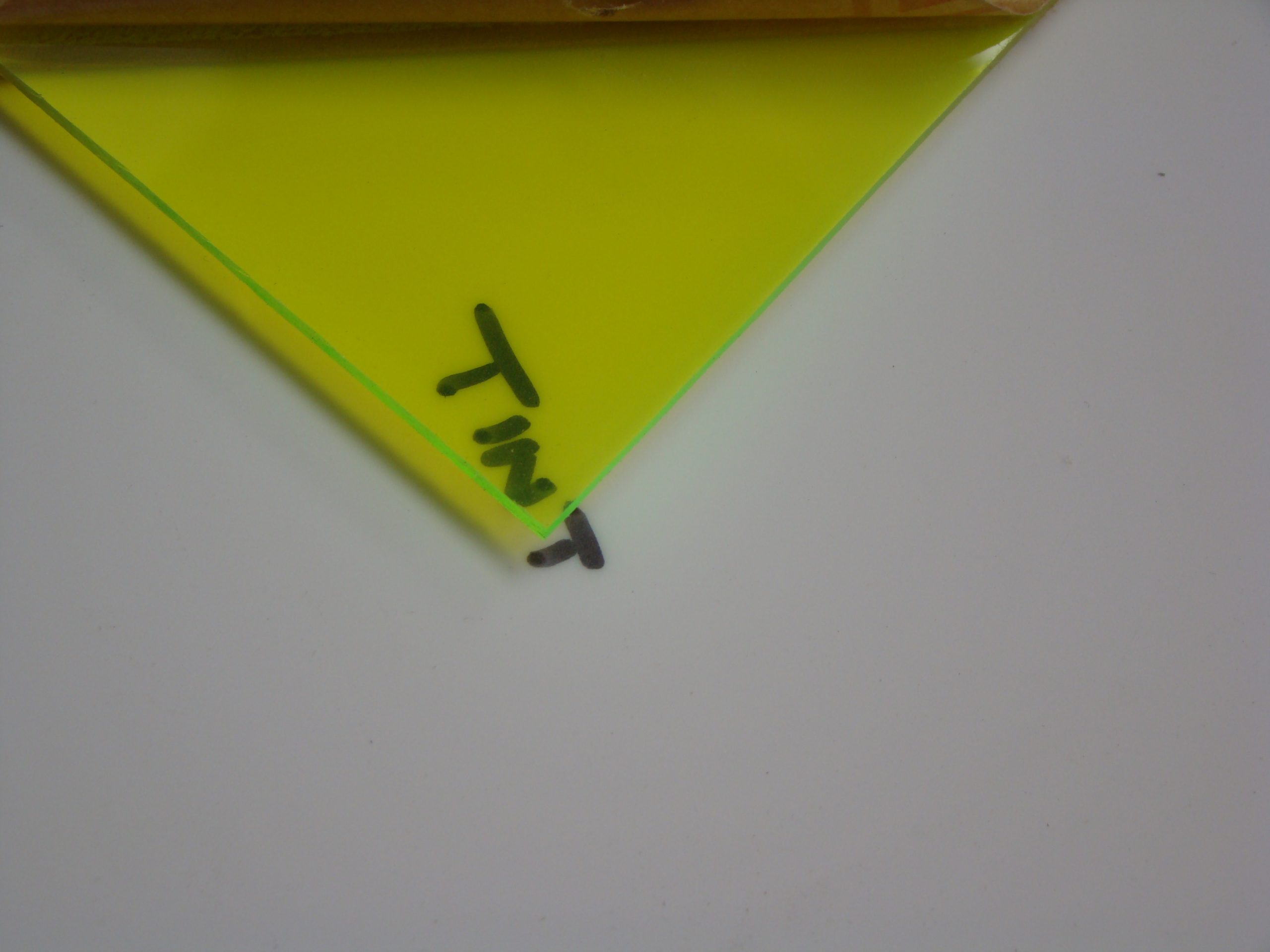 Acrylic Sheet 3mm Fluro Green ( Tint )