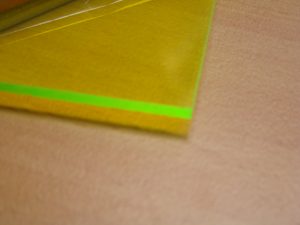Acrylic Sheet 3mm Fluro Green ( Tint )