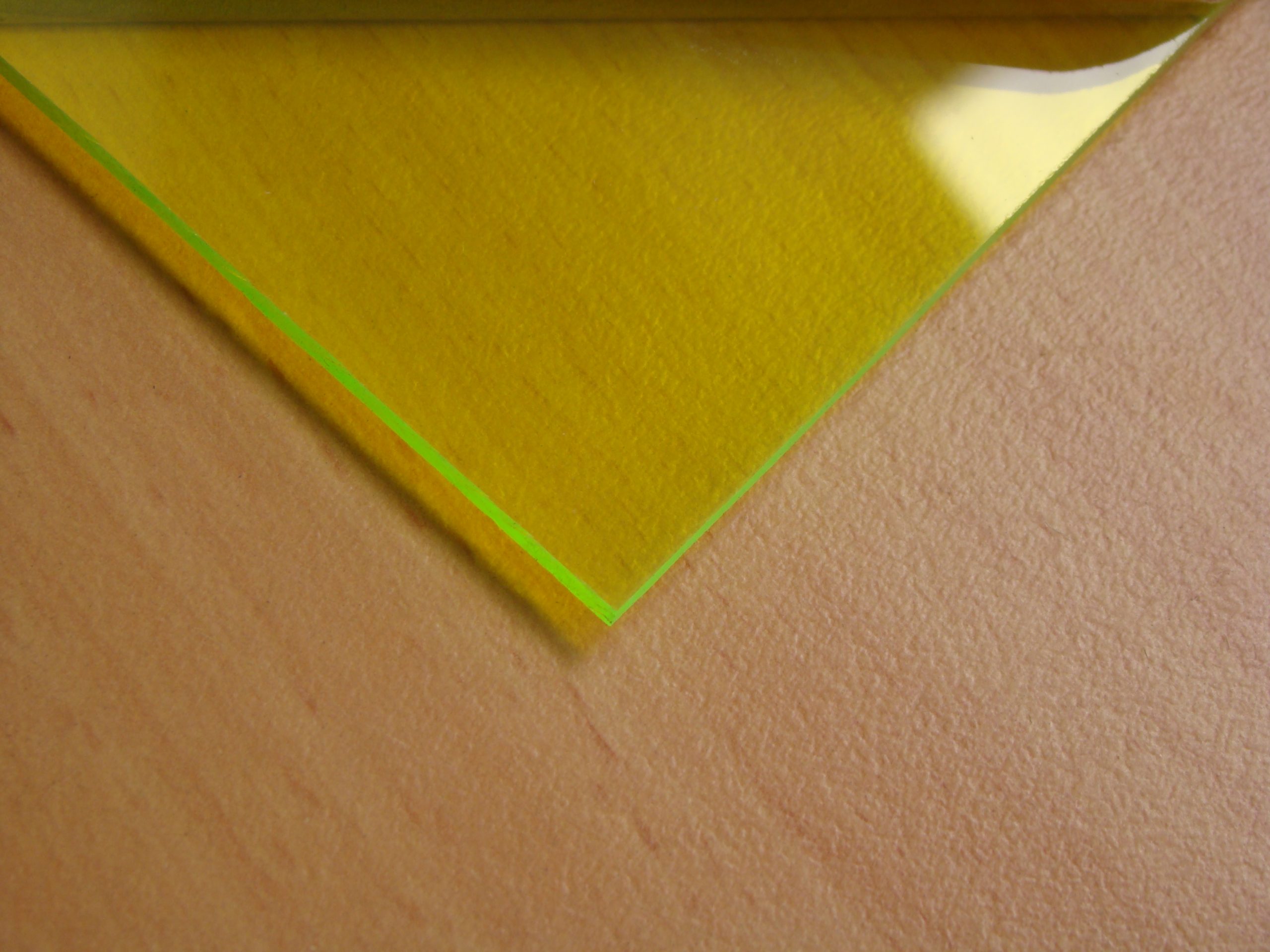 Acrylic Sheet 3mm Fluro Green ( Tint ) - Image 3